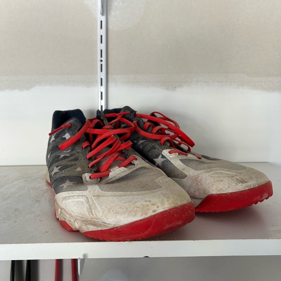 Red white blue Reebok trainers - Picture 1 of 5